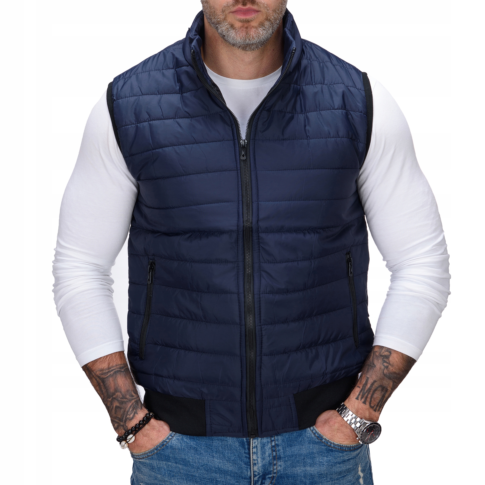 BZ77 r XXL MĘSKI BEZRĘKAWNIK PRZEJSCIOWY OCIEPLACZ