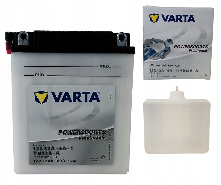 

Akumulator Motocyklowy Varta YB12A-A 12V 12Ah 160A