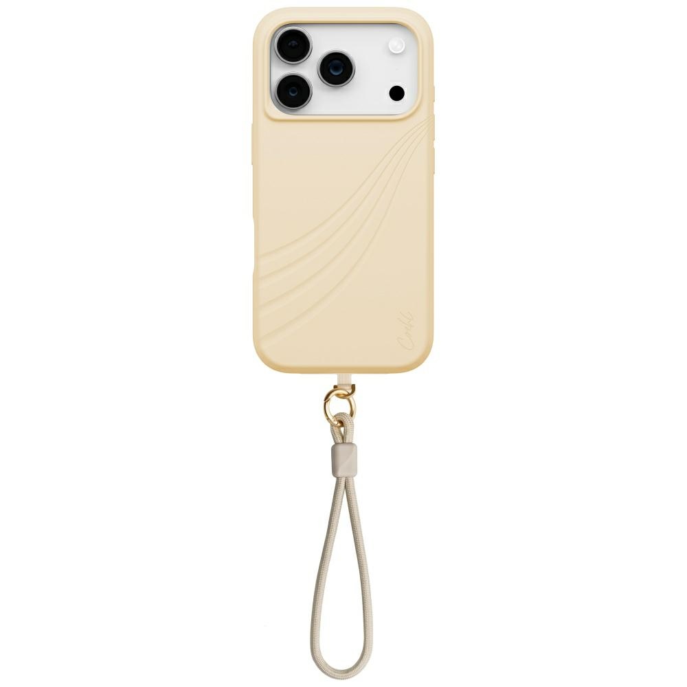 Etui Uniq Coehl Serina na iPhone 17 Pro Magnetic Charging beżowe Uniq