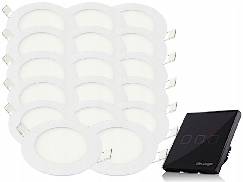 Sada svítidel Halogen Strop Led 3W 17x Vypínač