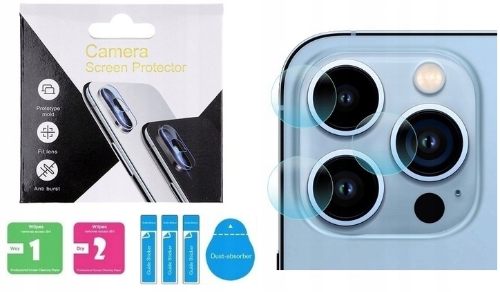 

3x Szkło Hartowane na Aparat do iPhone 13 Pro