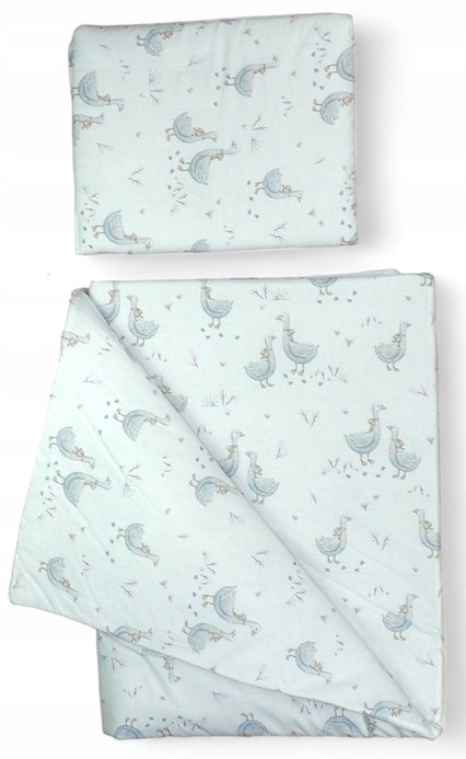 KOMPLET POŚCIELI Z WYPEŁNIENIEM DO ŁÓŻECZKA 90x120 DZIECIĘCA NIEMOWLĘCA