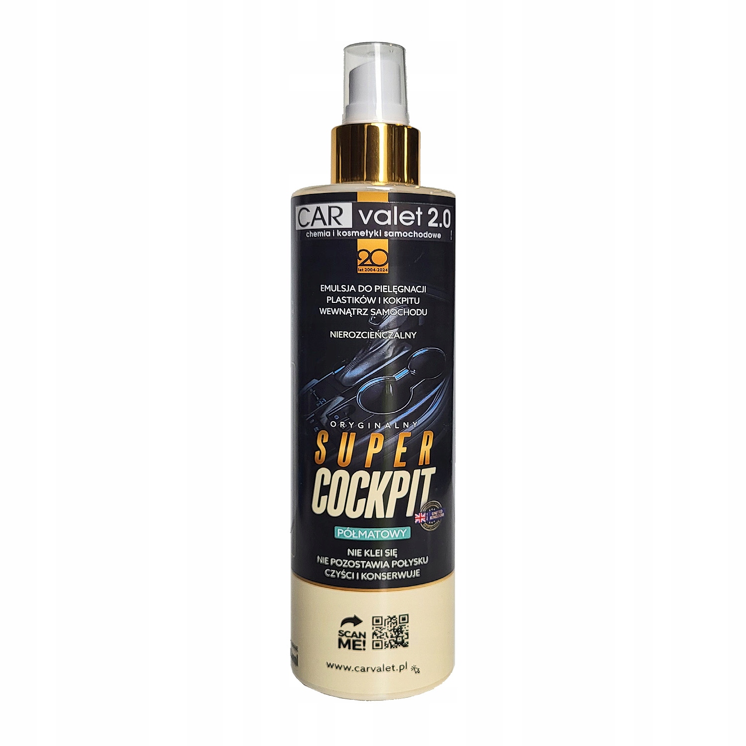 Kokpit środek płyn mleczko do kokpitu plastiku półmat 300ml Carvalet
