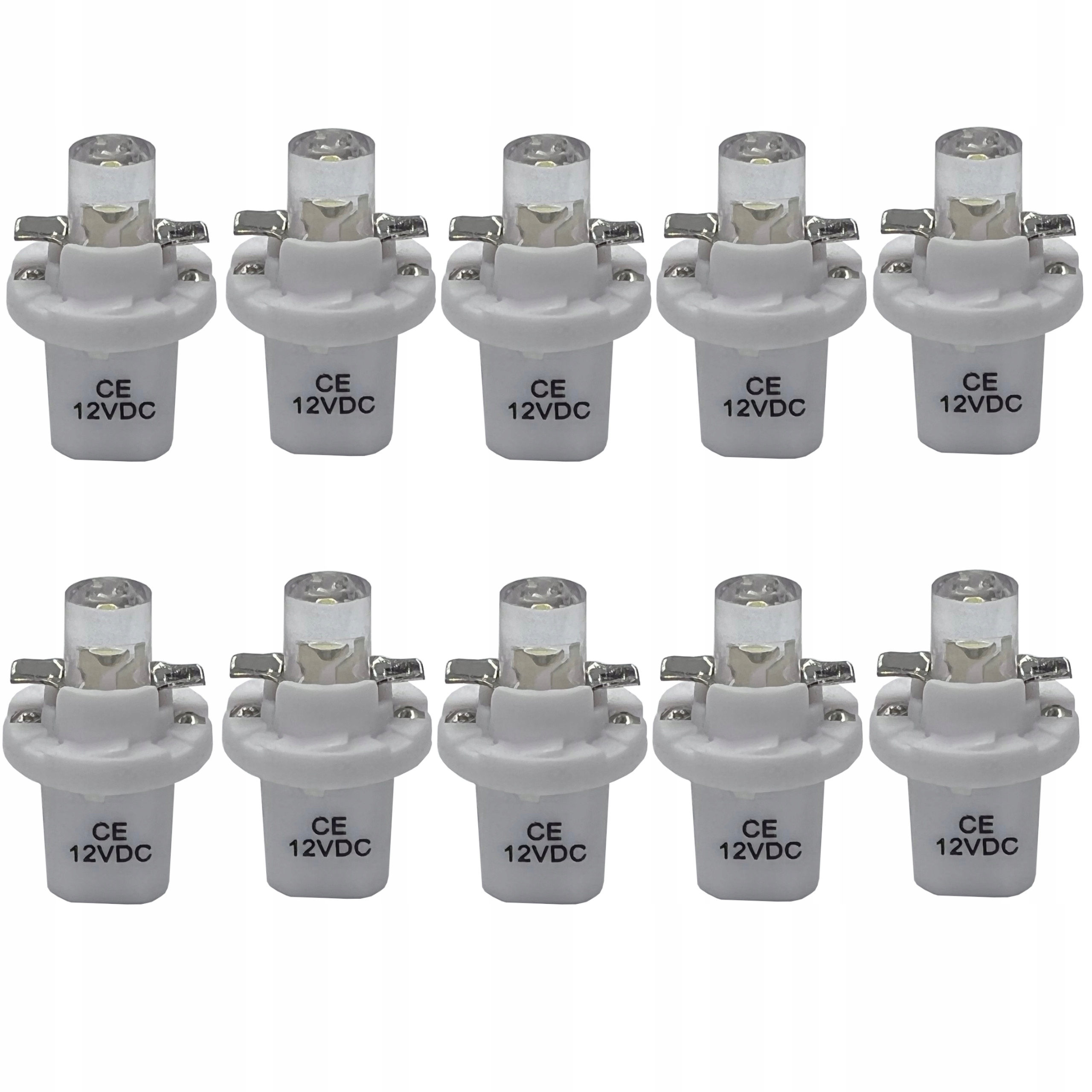 

żarówka Led T5 R5 oprawa b8.5d w1,2w 12v biała x10