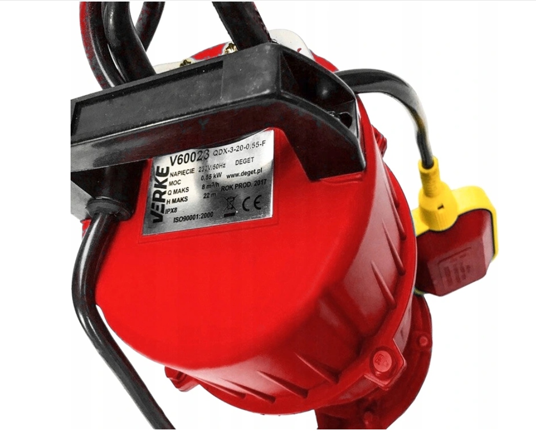 POMPA DO WODY BRUDNEJ ENERGOOSZCZĘDNA PŁYWAK VERKE Rodzaj pompy zatapialna