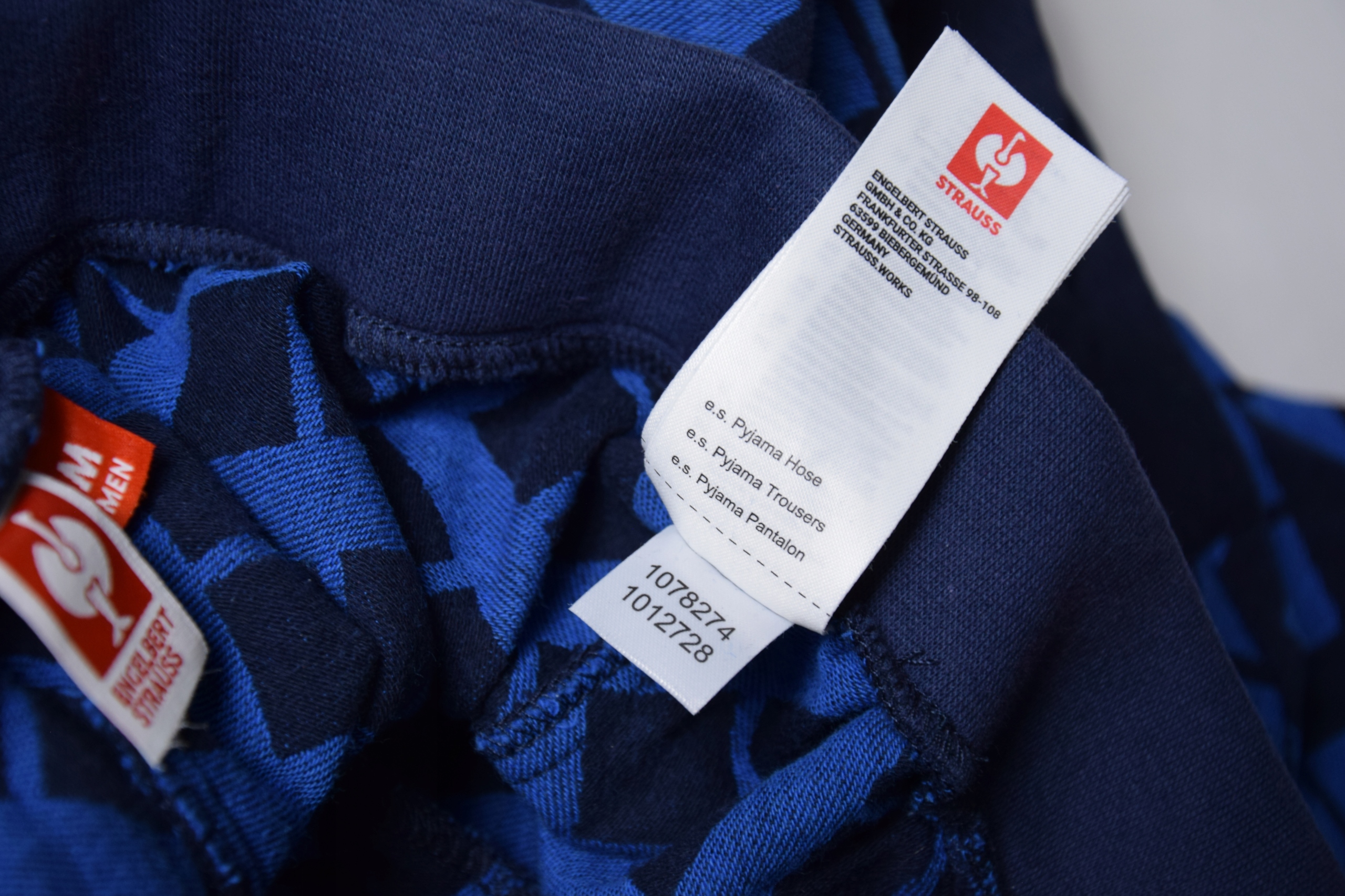 SPODNIE PIŻAMOWE ENGELBERT STRAUSS PIŻAMA r. M Materiał dominujący bawełna