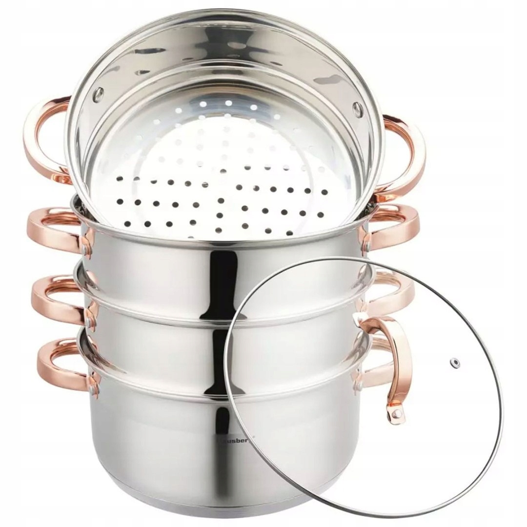 Hrnec Na Páru Klausberg 5 Dílků 24 cm KB-7736 Rose Gold