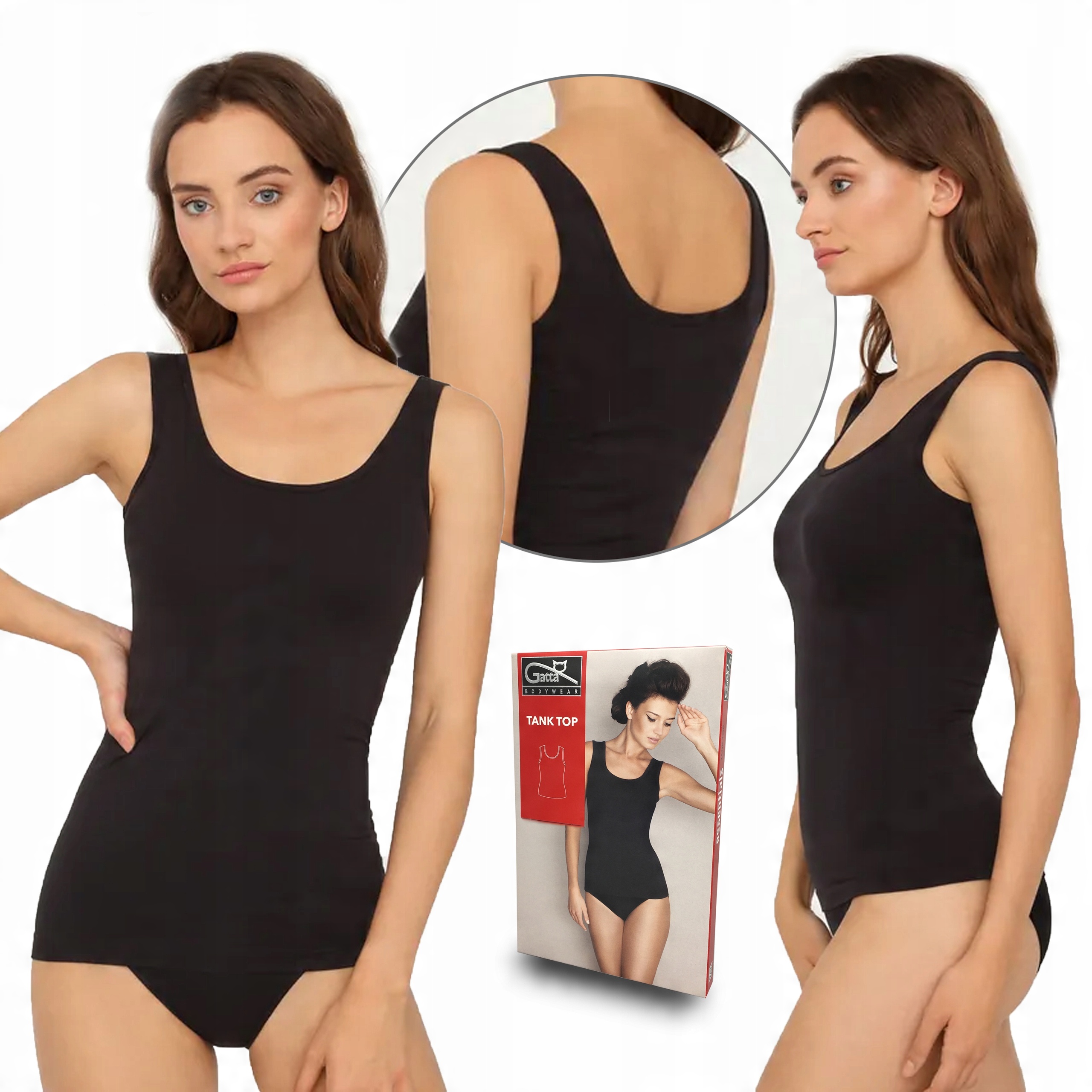 

Koszulka na ramiączkach Gatta Tank Top, czarny, M