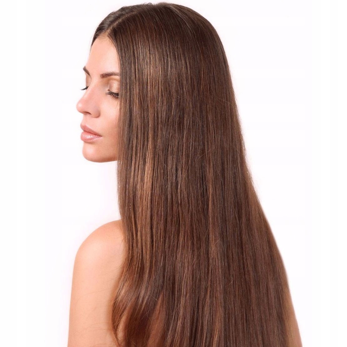 NANORINGI WŁOSY 100% NATURALNE NANO RINGI PASEMKA 40 CM brąz 4 Marka MODERN-HAIR