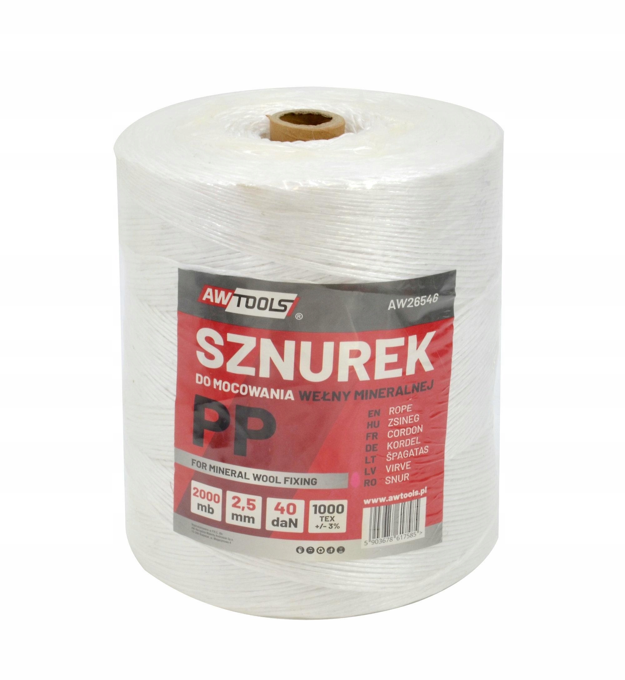 AWTOOLS SZNUREK PP DO PODWIĄZYWANIA WEŁNY 2000m Marka Awtools