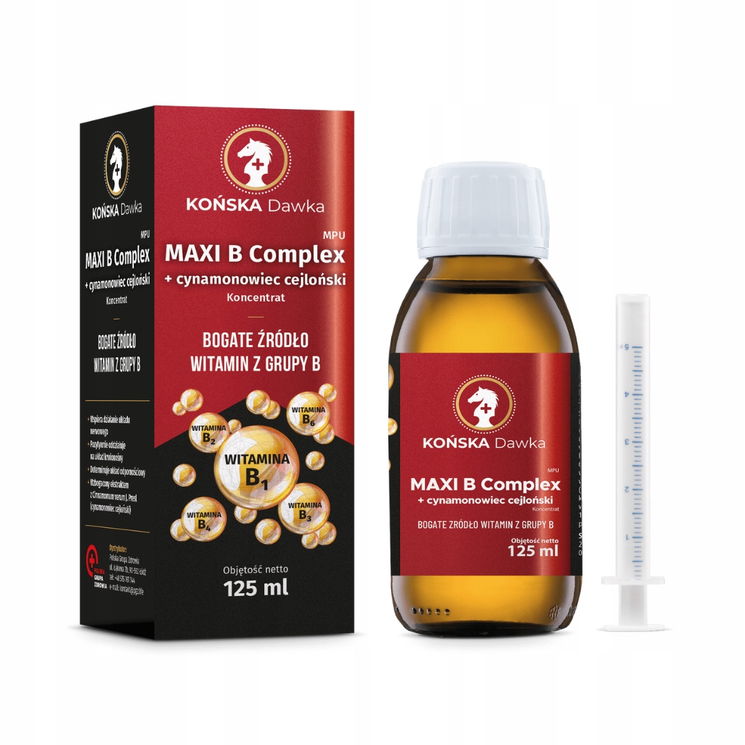 Maxi B Complex cynamonowiec cejloński 125 ml Końska Dawka