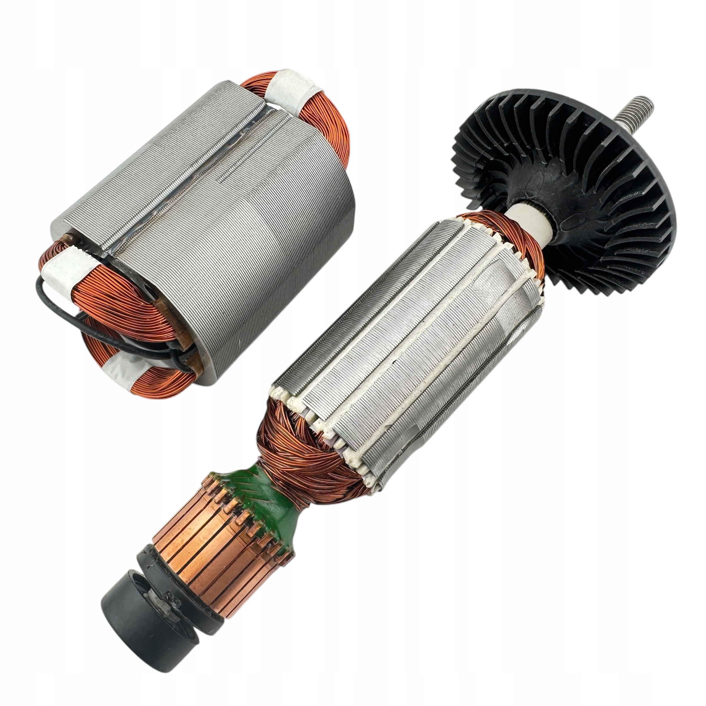 Rotor Dewalt DWE4257 DWE4246 DWE4263 DWE4314 DWE4336 statorové ložisko magnet