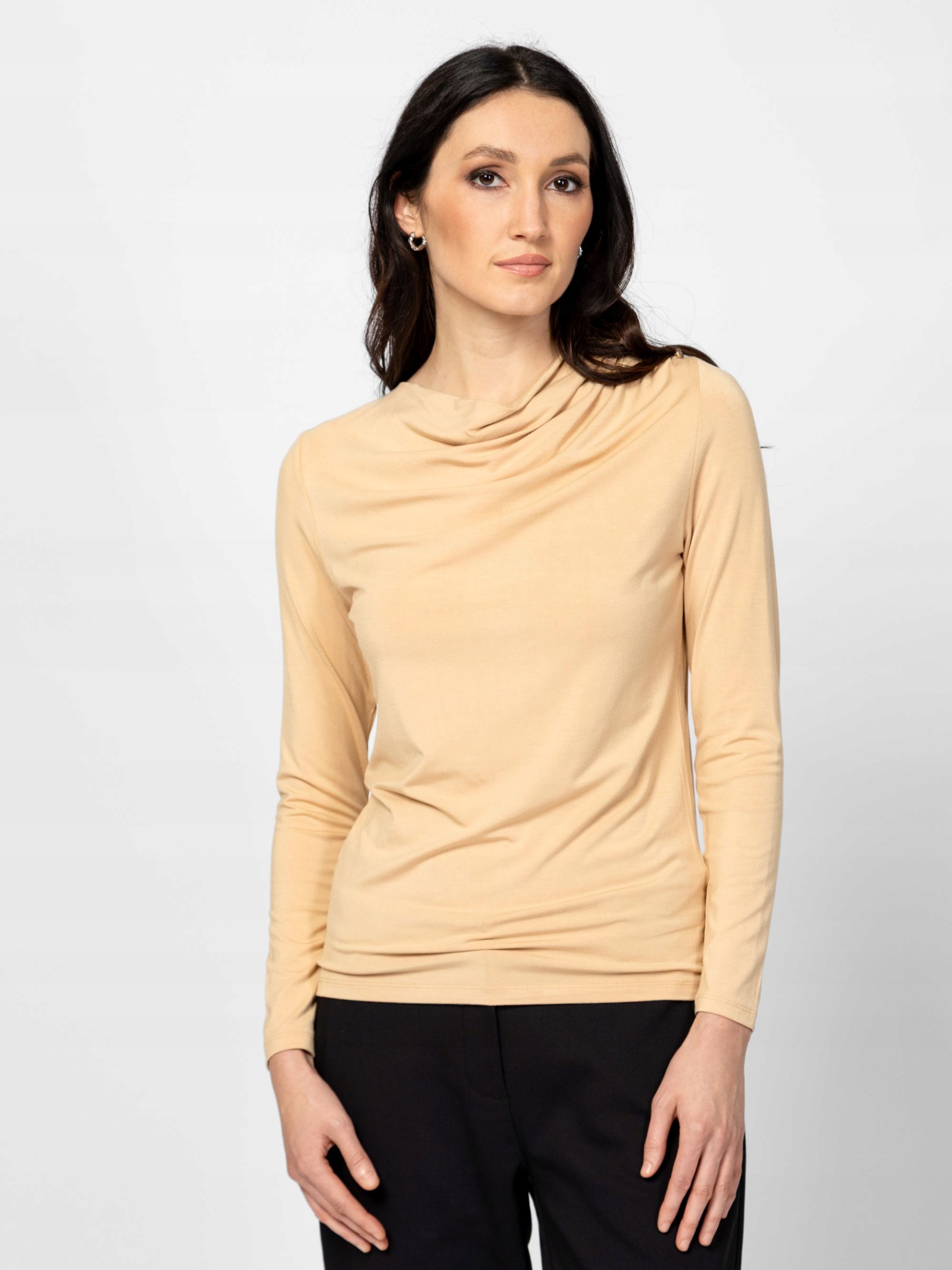 Heavytools Dámská Elegantní Halenka S Dlouhým Rukávem Caballa Oat Béžová S