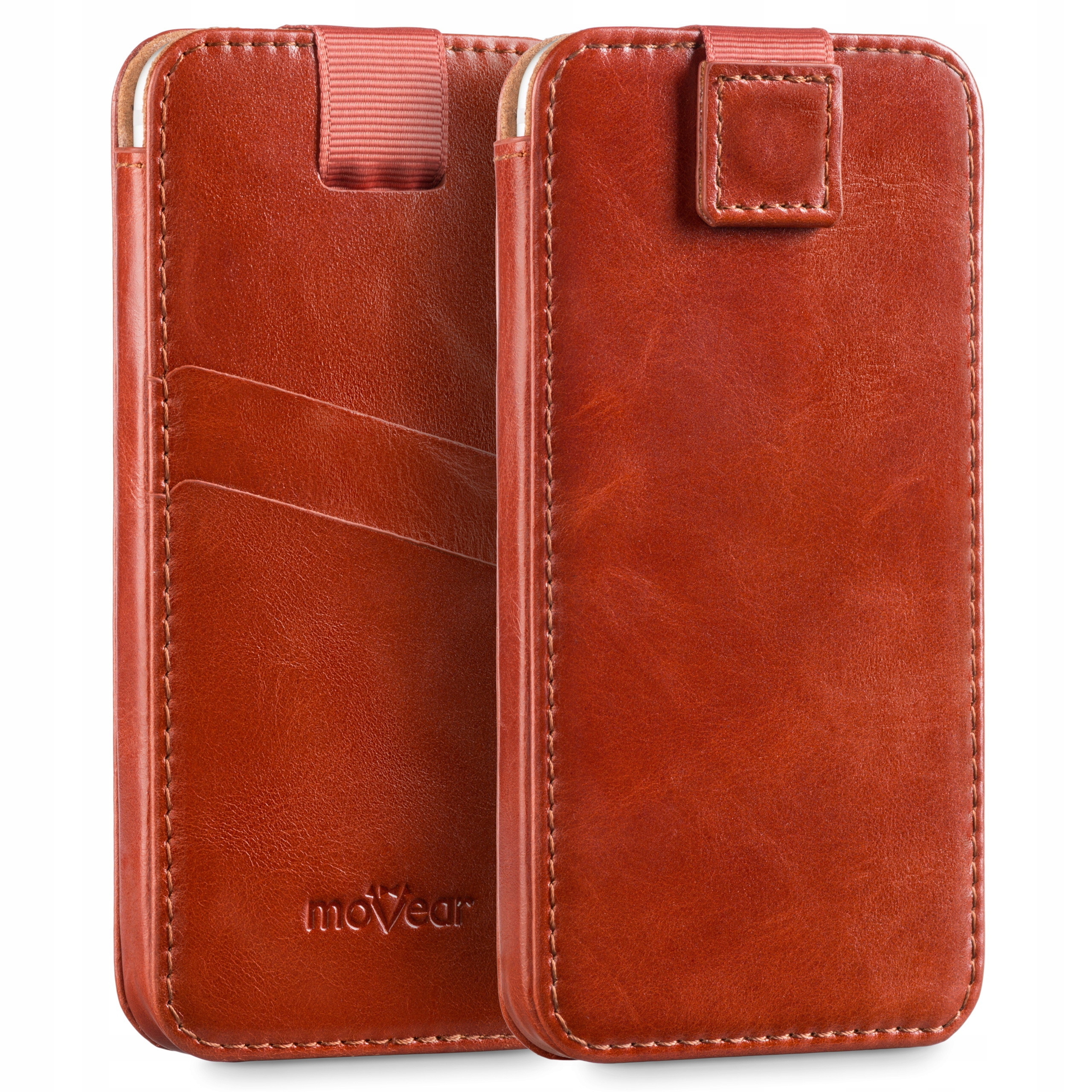 

moVear Wsuwka Skórzane Etui do iPhone 8/7/6 Plus