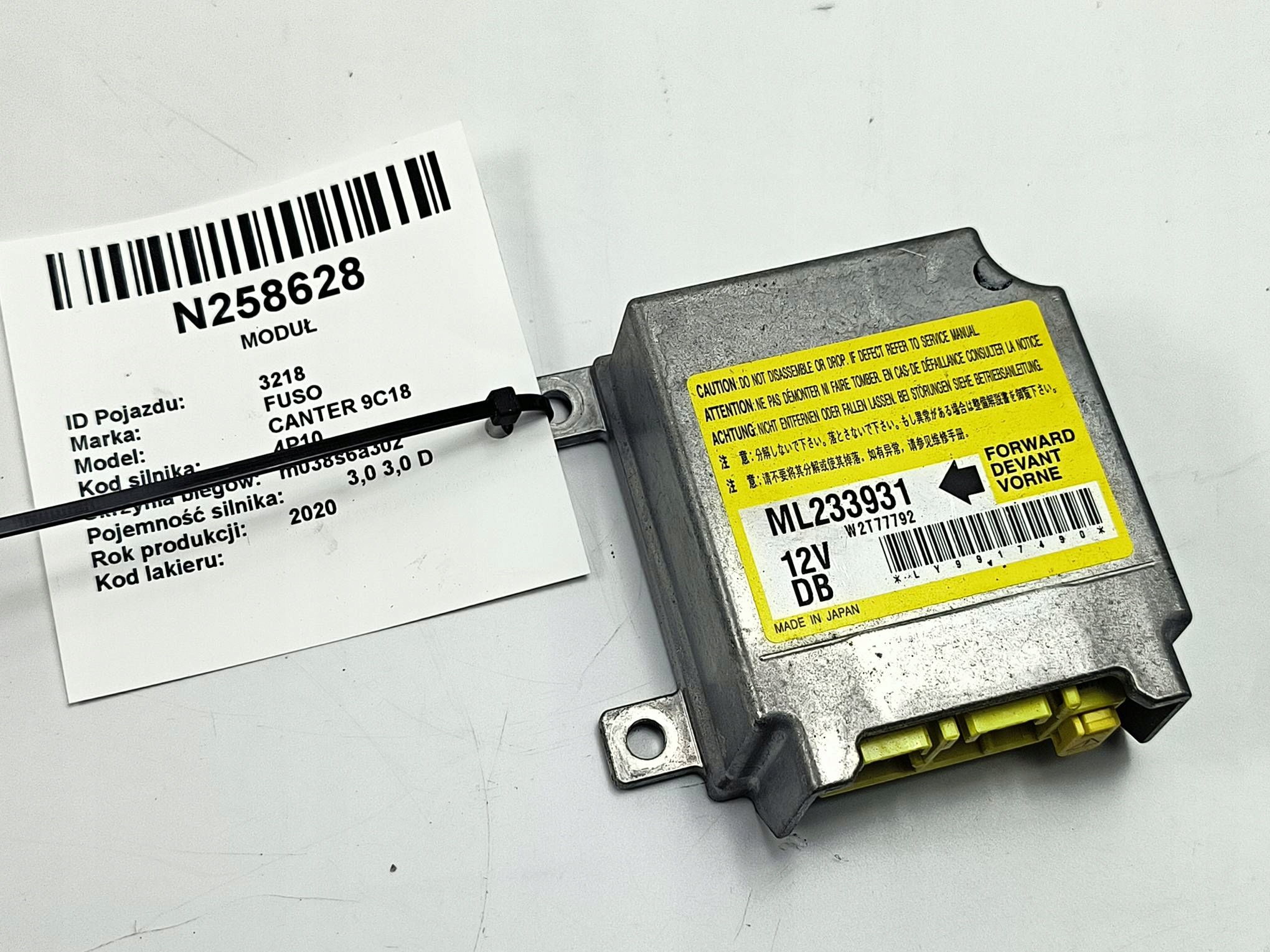 SENSOR airbag ML233931 FUSO CANTER 9C18