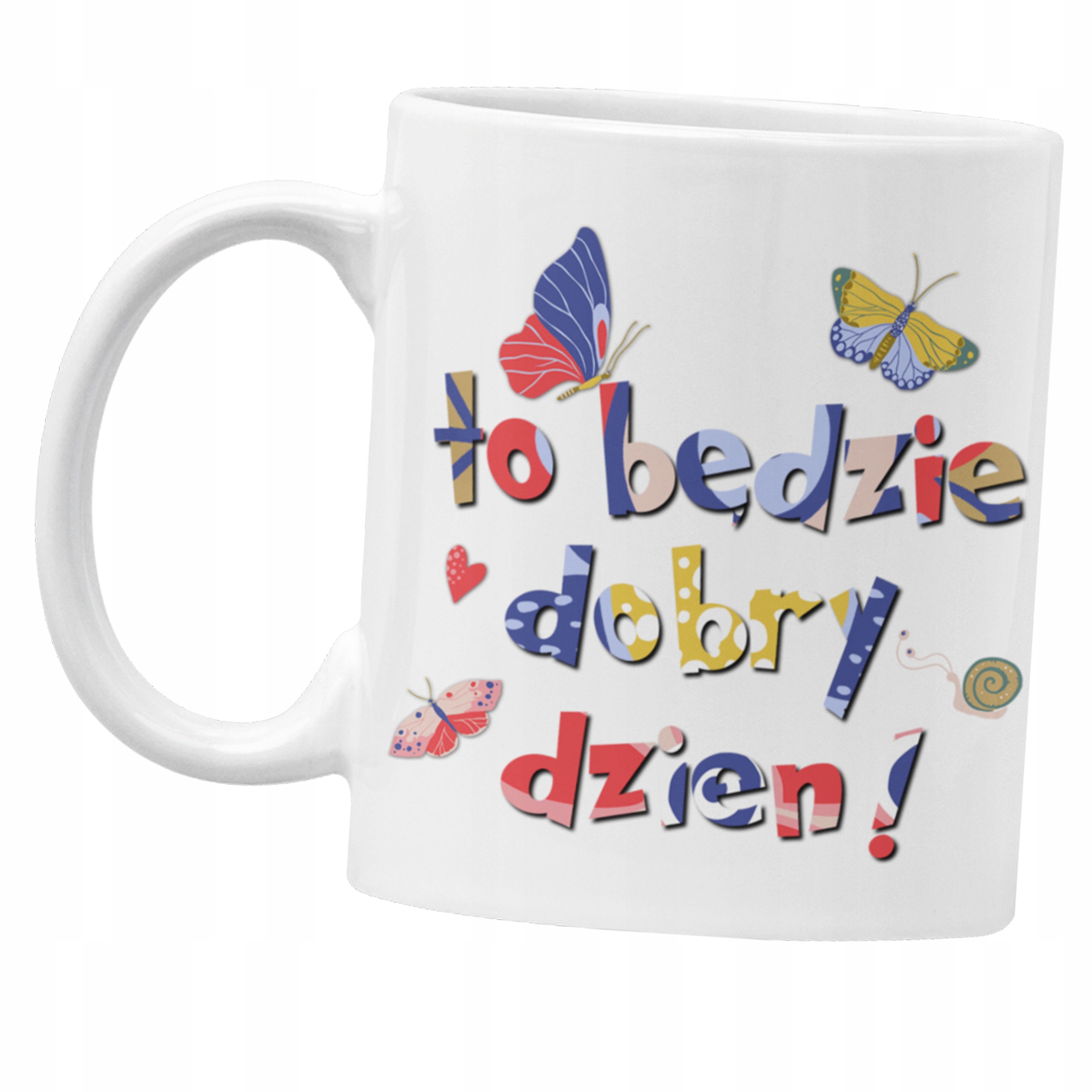

Kubek Motyl motyle dobry dzień ślimak
