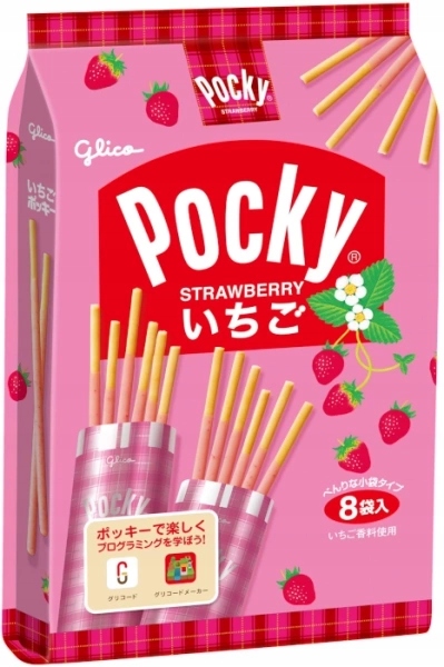 Levně 3x Tyčinky Pocky Strawberry Share Pack s jahodovou příchutí 93,6 g Glico