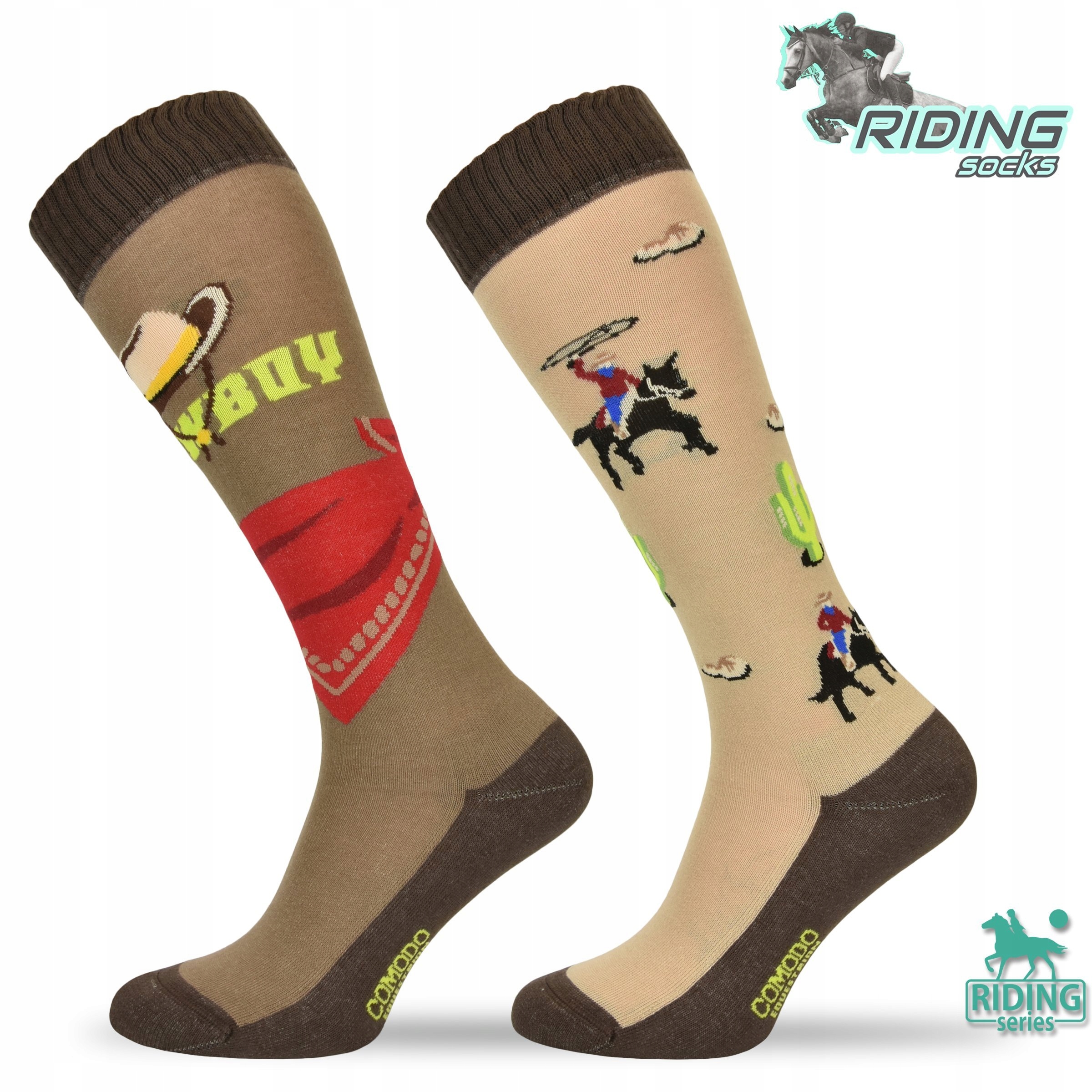 Skarpety jeździeckie podkolanówki bawełniane RODEO Kod producenta SJBW