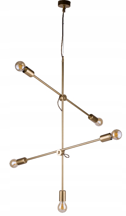 Moderná Industriálna Stropná Lampa Loft Zlatá