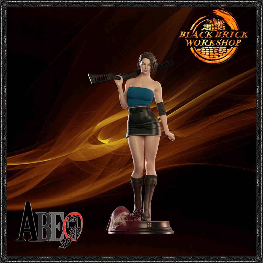 Jill Valentine Neupravený Abe 3D Měřítko 1/12 (150 mm) (sfw) 3D tisk