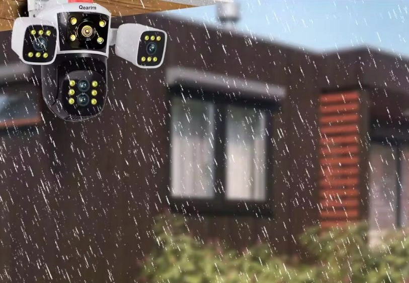 3 KAMERY PANORAMICZNA KAMERA MONITORINGU OBROTOWA 6MPX LAN WiFi Zoom x 10 Rozdzielczość 6 Mpx