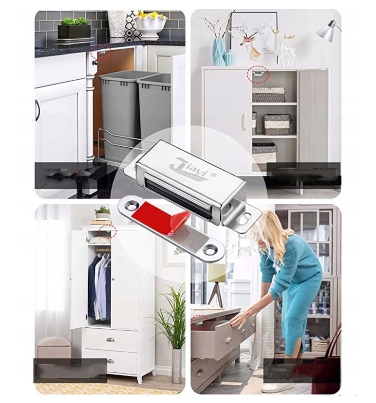 ZATRZASK ZAMEK MAGNETYCZNY MAGNES DRZWI SZAFEK 4 SZT Kod producenta HA2083