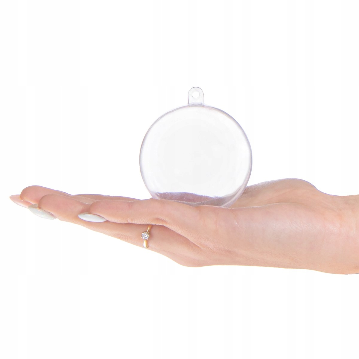 KULE BOMBKI AKRYLOWE PRZEŹROCZYSTA BOMBKA 6cm PLASTIKOWA DECOUPAGE 12szt Marka Springos