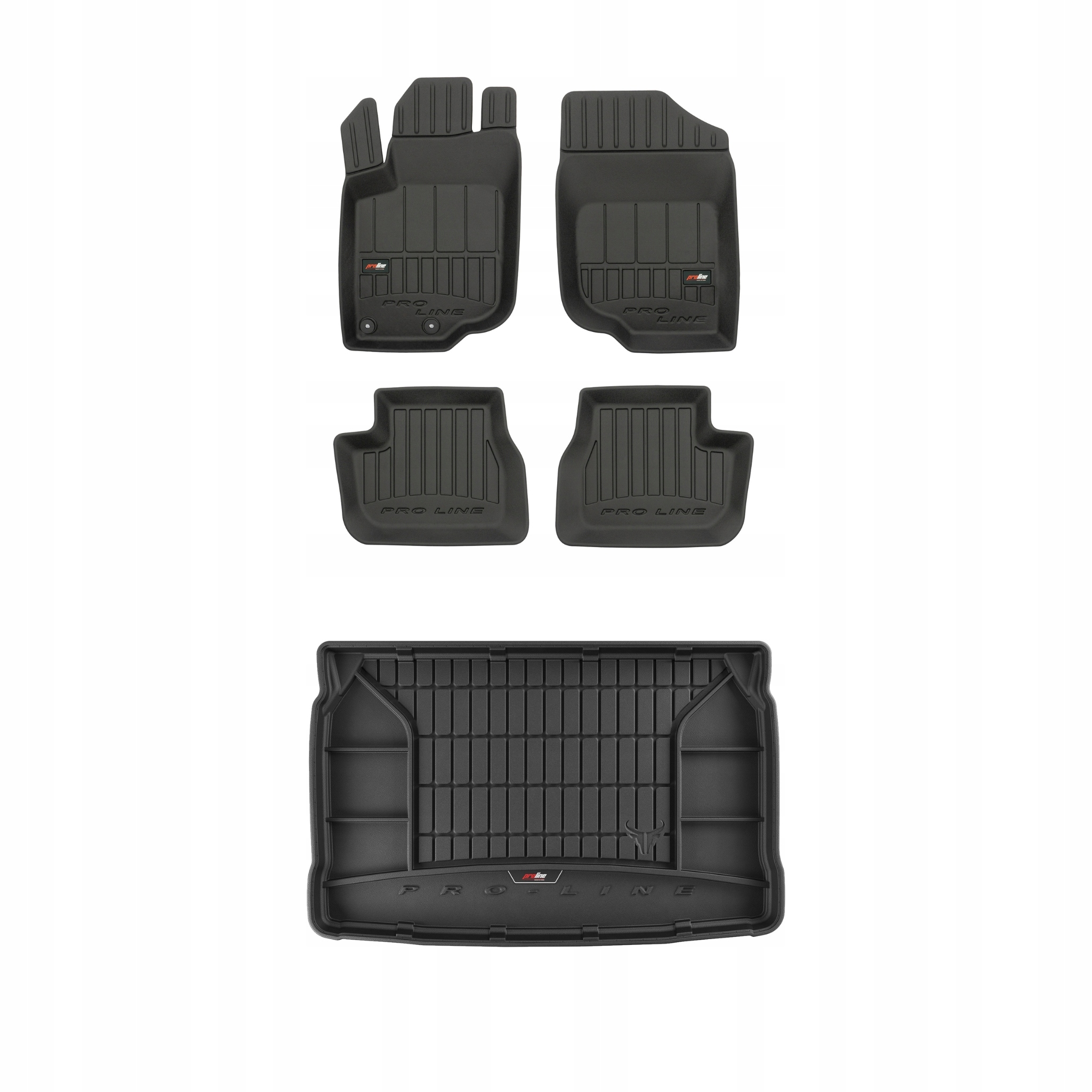 Frogum 3D Sada gumových koberců a rohože s logem pro Peugeot 207 2006-2012