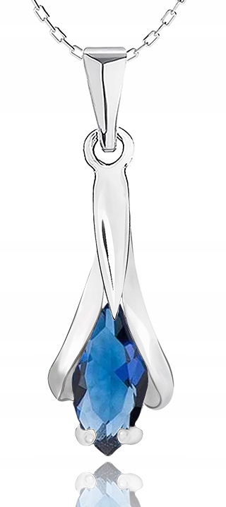 

Zawieszka Z Szafirową Cyrkonią Srebrna . PR.925