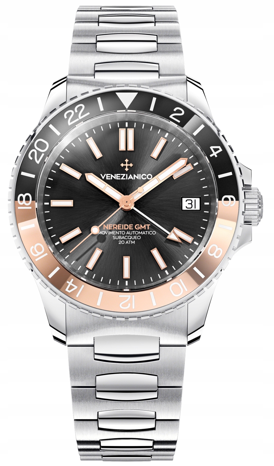 Nové Originální Pánské Hodinky Venezianico 3521504C Nereide Gmt