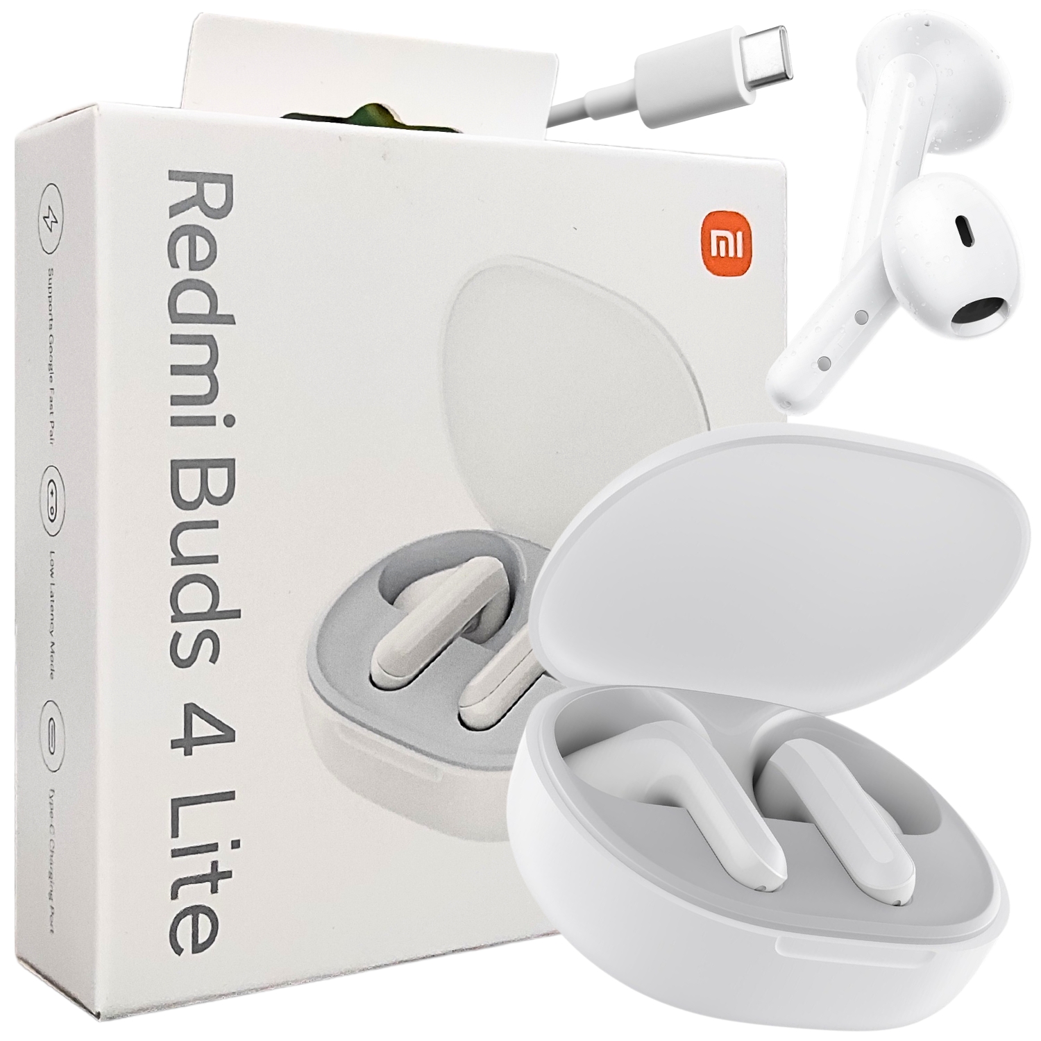 Słuchawki Xiaomi Redmi Buds 4 Lite Bezprzewodowe Bluetooth Białe