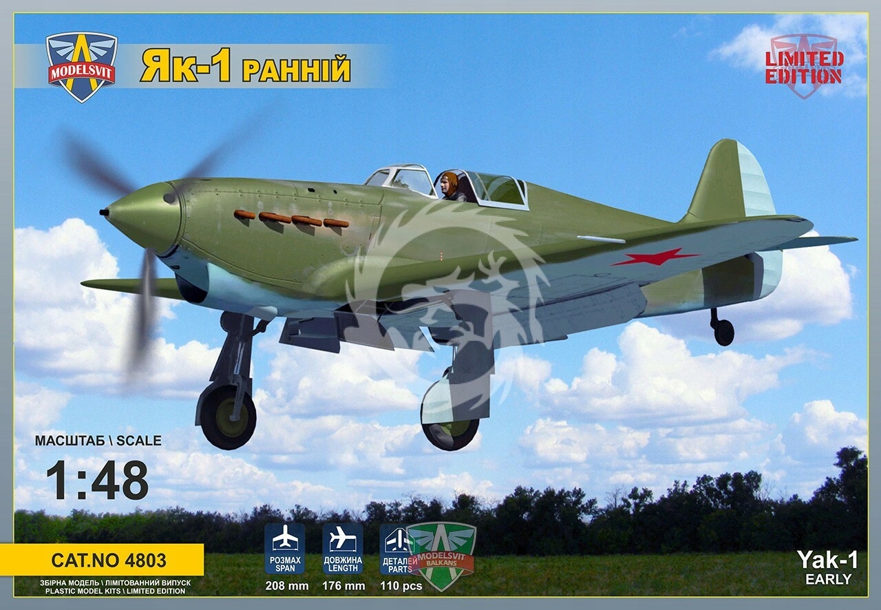 Yak-1B Yak-1B Raná verze ModelSvit 4803 v měřítku 1/48