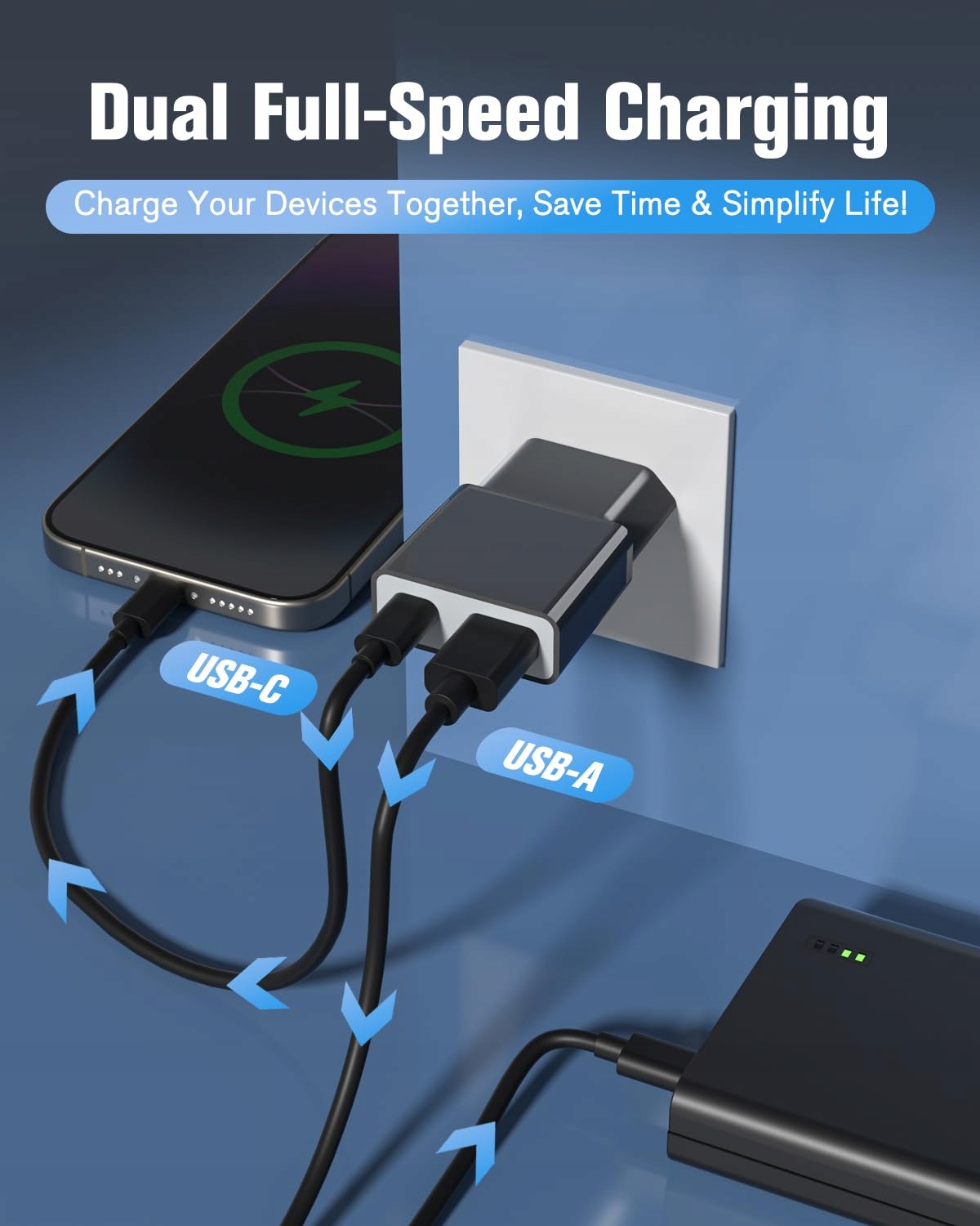 30PACK ŁADOWARKA USB 5W SLIM ADAPTER 5V 1A 2PORT DO IPHONE — miniatura 2