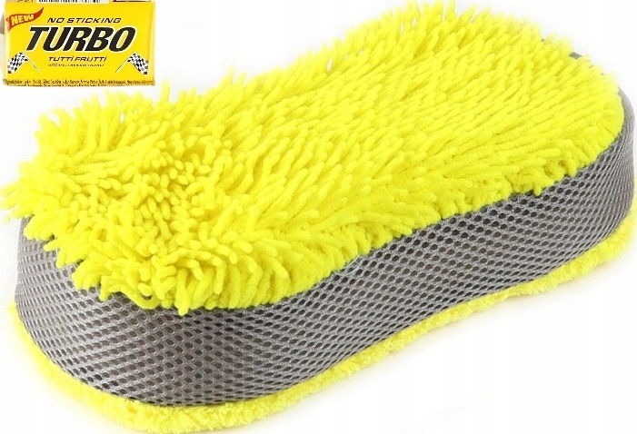 Gąbka Dwustronna Do Mycia Auta Samochodu Mikrofibra Detailing Detailingowa