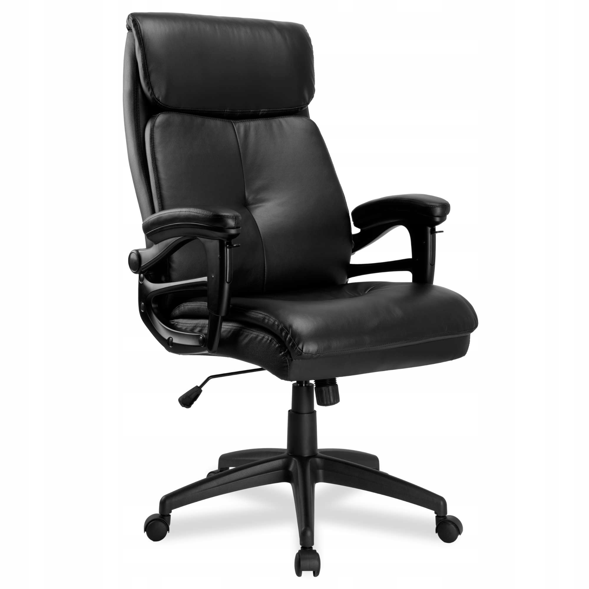 Elegantní Kancelářské Křeslo, Otočné Křeslo, Černá Kůže