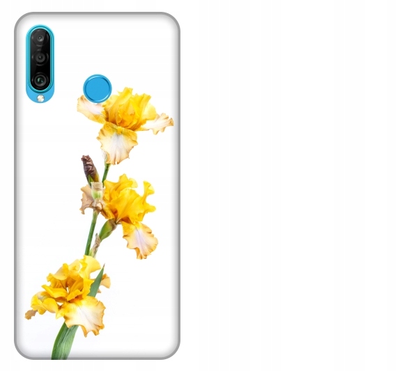 

Etui pokrowiec Huawei P30 Lite Kwiat zólty akwarel