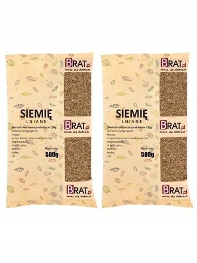 6 x Brat Lněné semínko 1 kg (2x500 g)