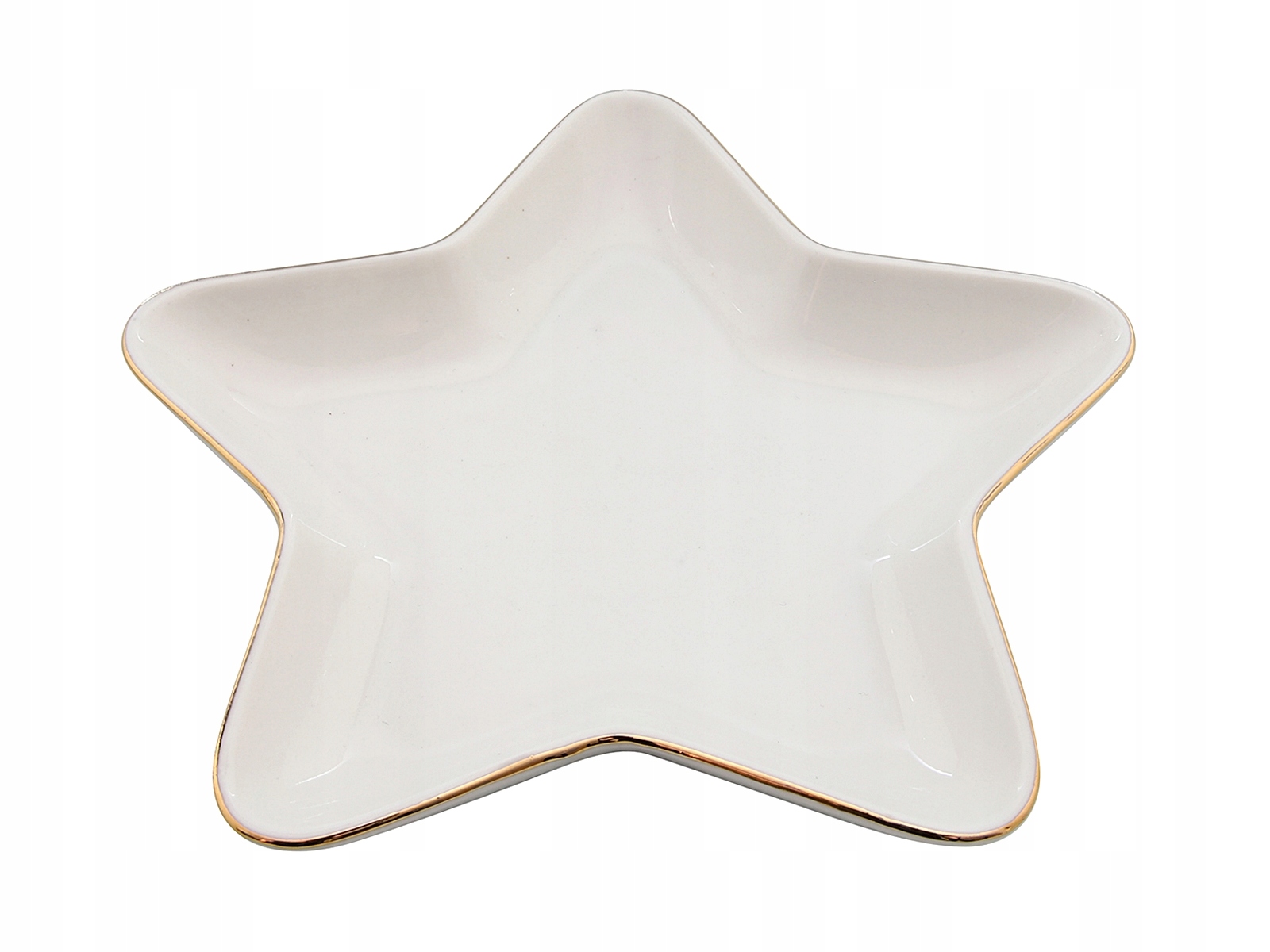 

Porcelanowa Patera półmisek Miska gwiazda Złoto
