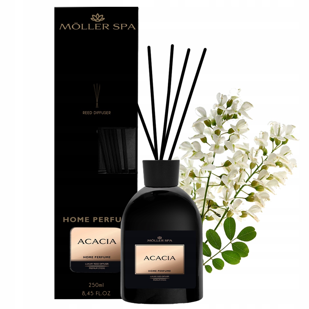 Levně Vůně Do Domácnosti Tyčinky Květ Akácie Osvěžovač 250 ml Velká Objem