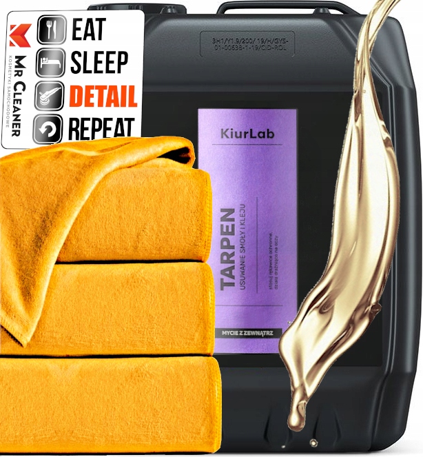 KiurLab Tarpen Tekutý prostriedok na odstraňovanie dechtu a lepidla Bezpečný 5000 ml