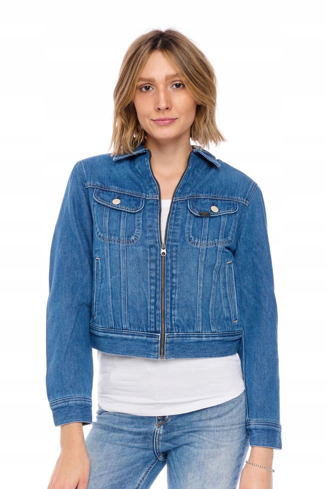 Dámská bunda Lee Zip Cropped Rider Belleville L54DGGMI S