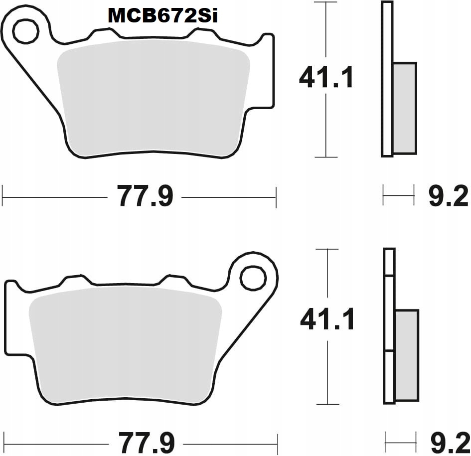 KLOCKI HAMULCOWE TYŁ KTM SXC 400 540 620 625 Producent TRW