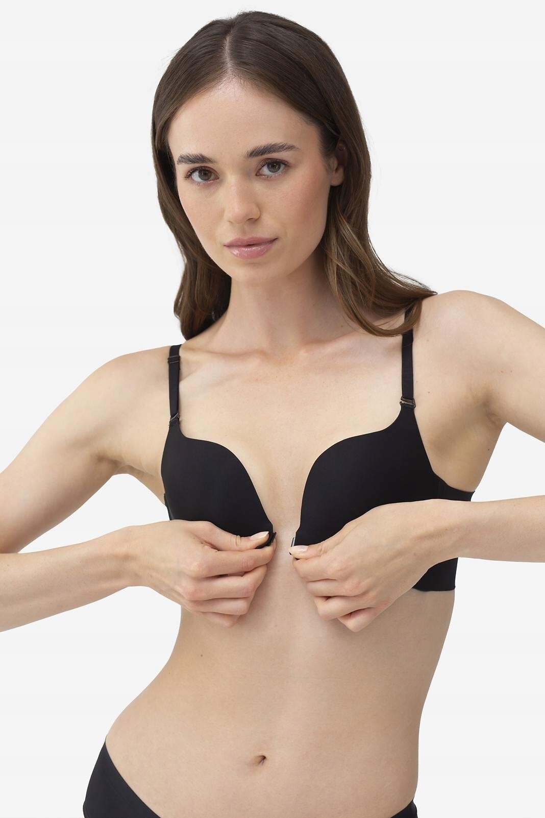 Podprsenka Frontopen Push-up 75B černá