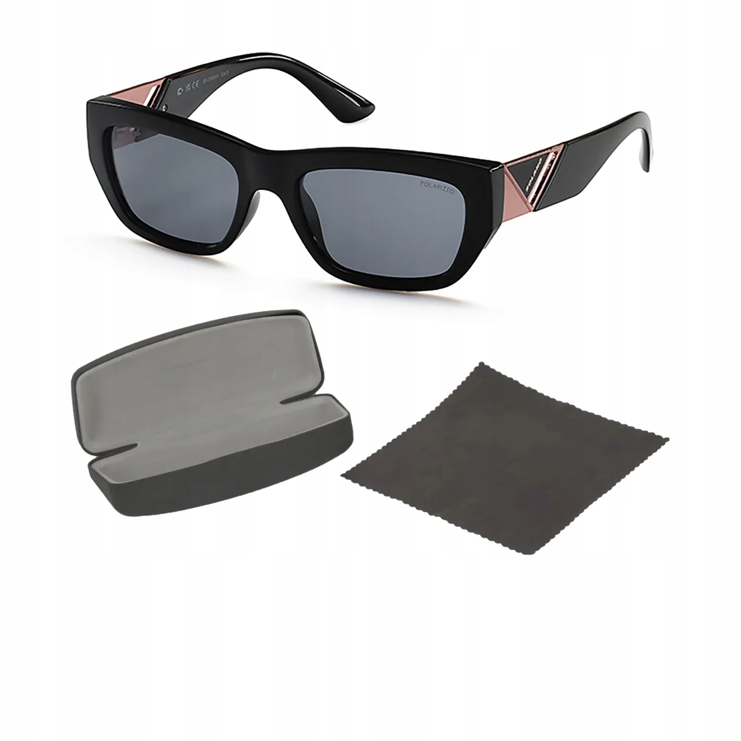 Solano SS21065A Černé dámské polarizační sluneční brýle