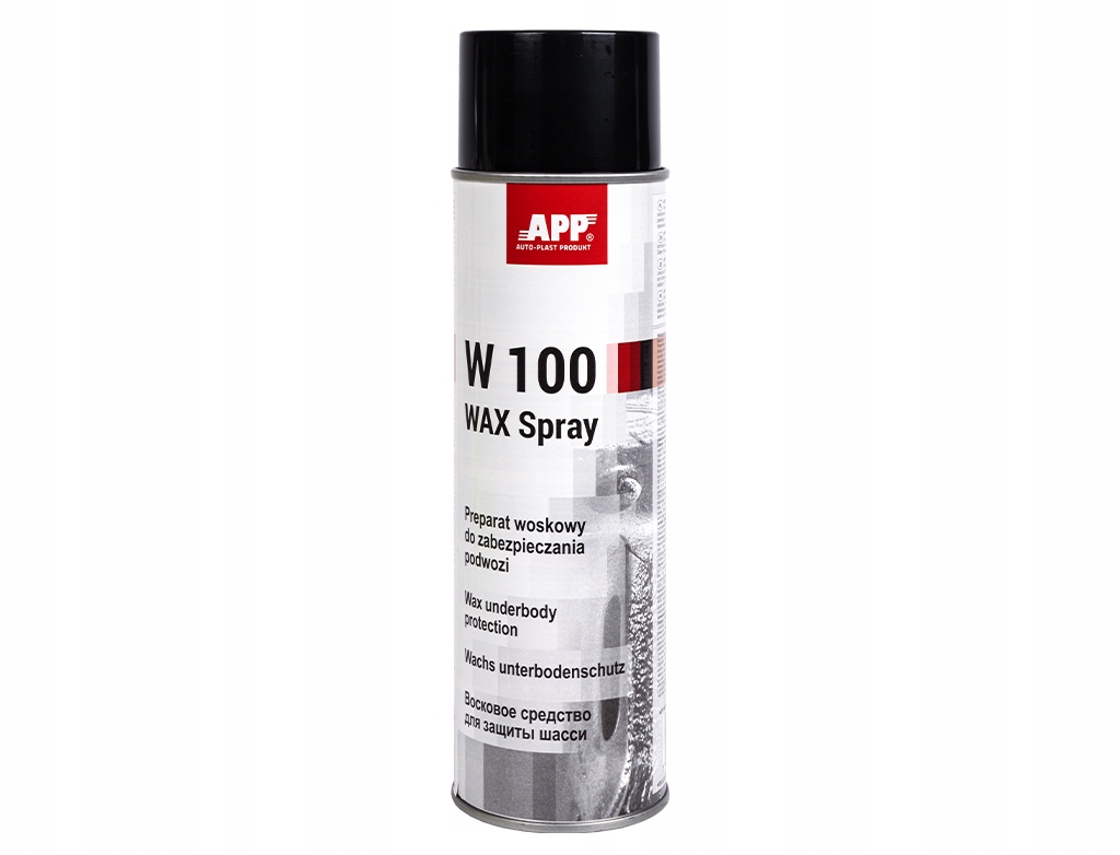 

App W100 Wax Spray do zabezpieczania podwozia 0,5l