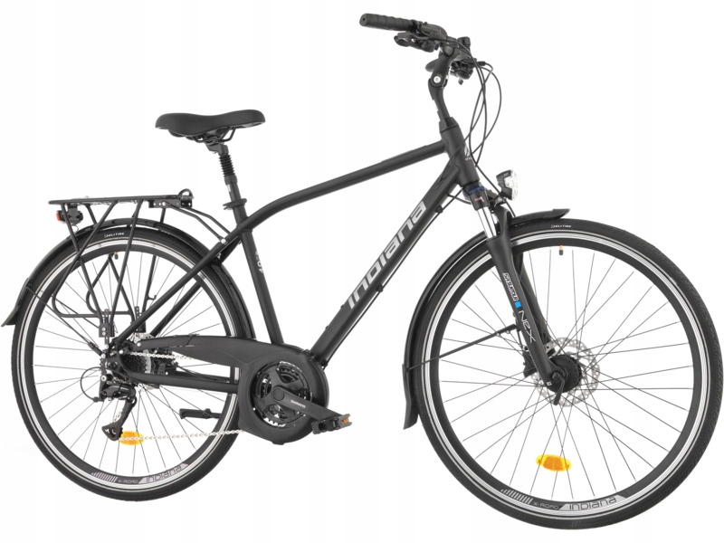 Rower trekkingowy Indiana X-Road 4.0 M21 28 cali męski Czarno-srebrny