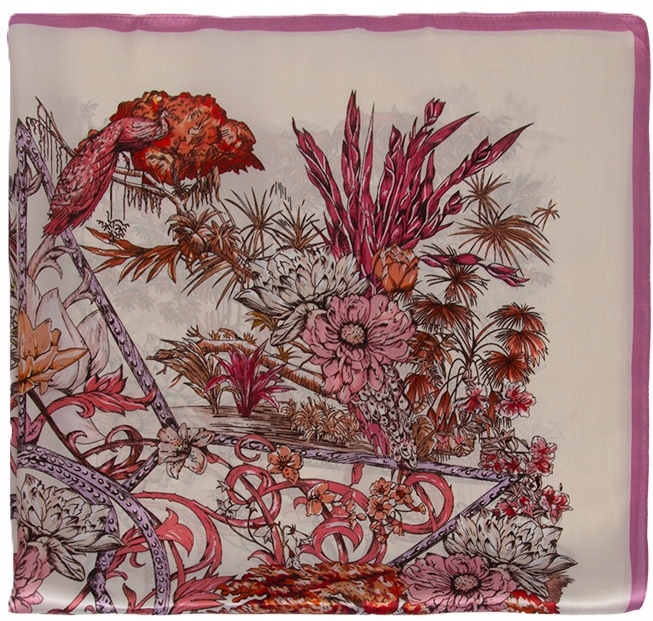 Šátek Dámský Šátek 100% Hedvábí Šála Šátek Nákrčník 90x90 cm Velký