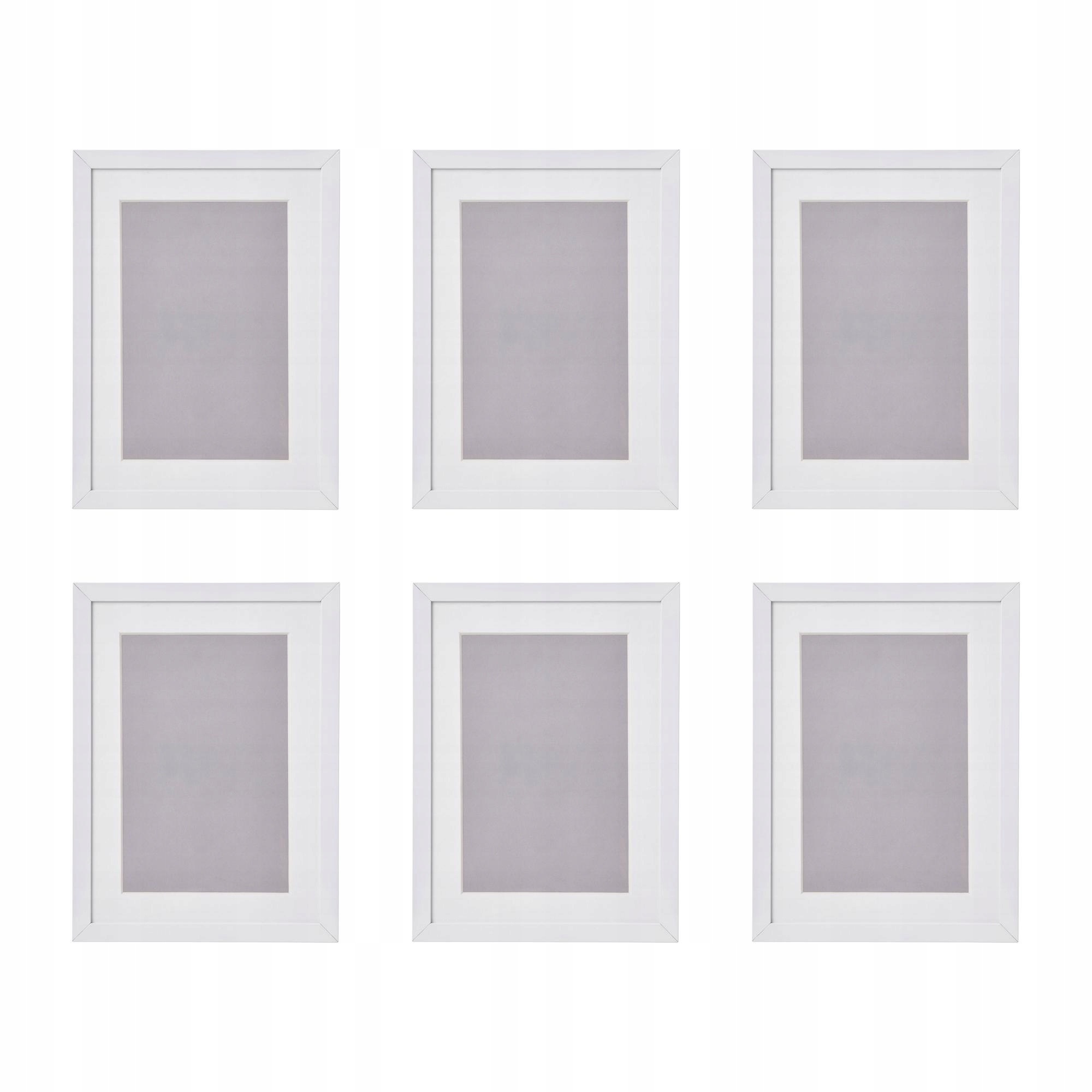 6 ks Rámeček Lomviken Bílý 13x18 cm Elegantní a funkční