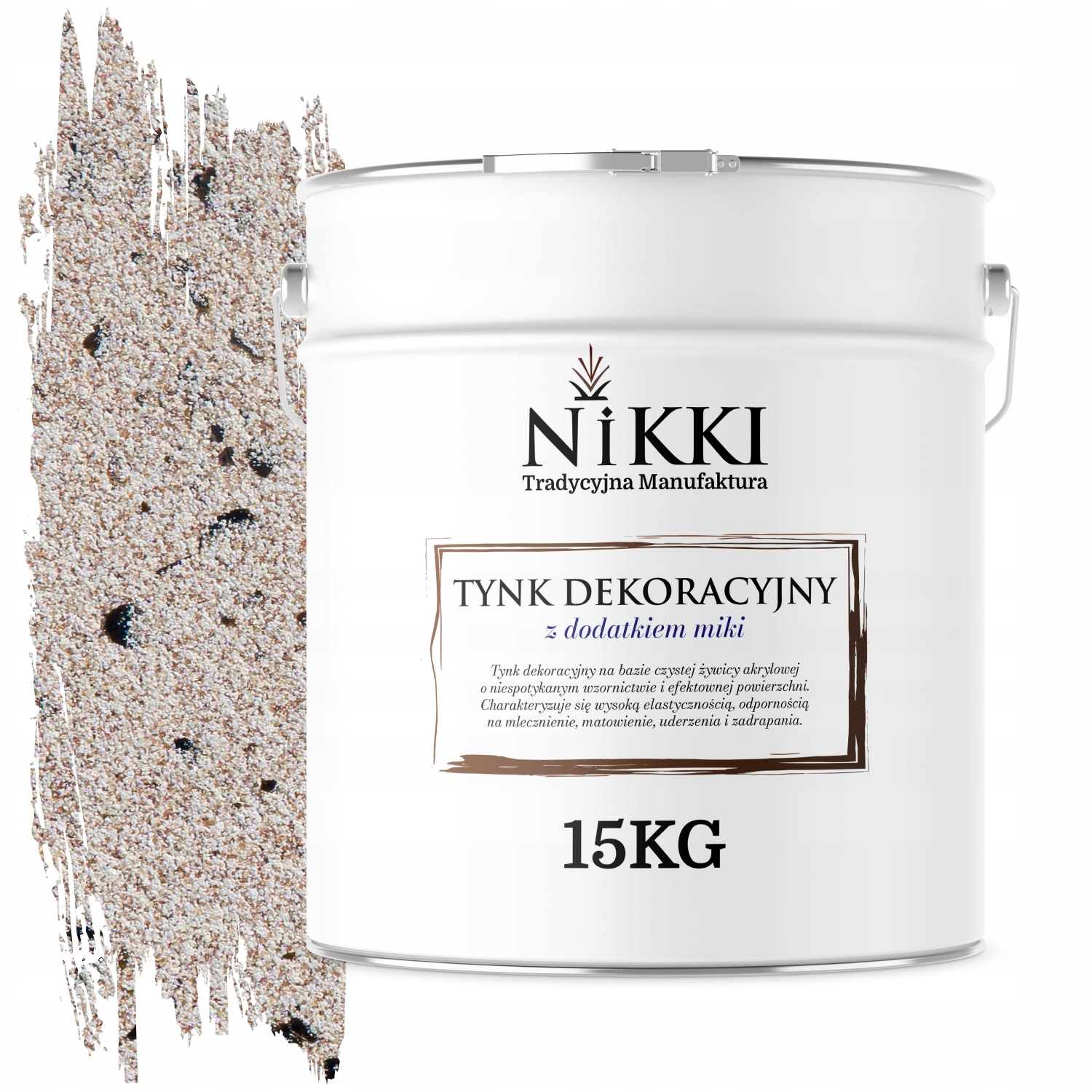 Mozaiková Omietka Jemnozrnná 15 Kg Svetlo Béžová S Čiernou Sľudou D812