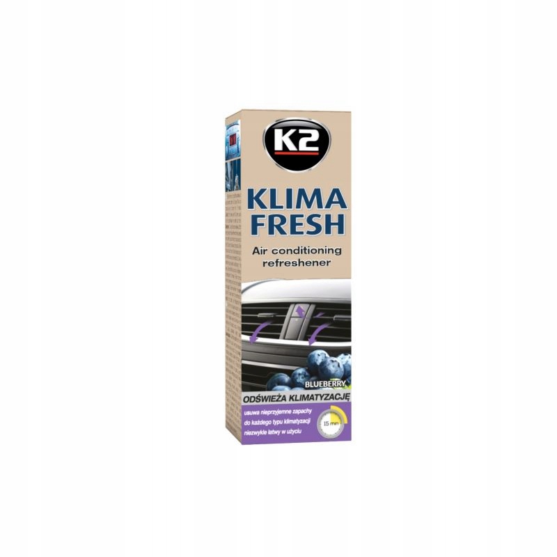 K2 KLIMA FRESH ODŚWIEŻA KLIMATYZACJĘ 150ML BLUEBER